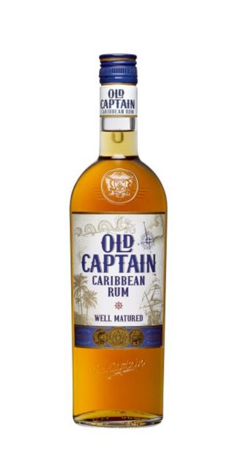 Old Captain Well Mat. Caribbean Brown Rum 70cl
