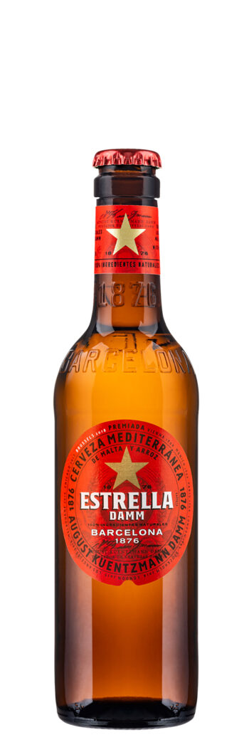 Estrella Damm Beer 33cl bottle Estrella Damm Beer 33cl bottle
