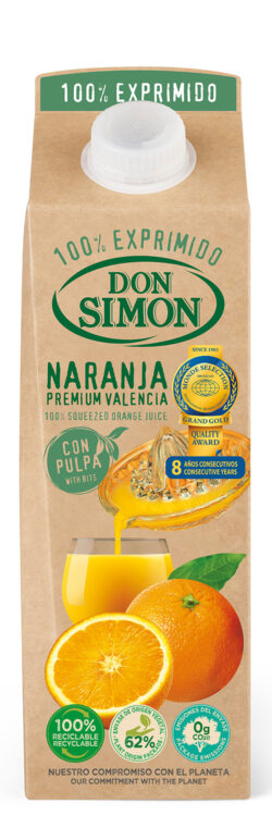 Don Simon 100% apelsinimahl viljalihaga 100cl tetra